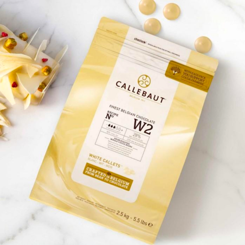 CALLEBAUT WHITE CHOCOLATE CALLETS 2,5 KG