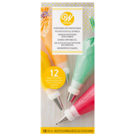 WILTON DISPOSABLE PIPING BAGS - 30 CM  (12 U)