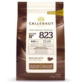 CALLEBAUT MILK CHOCOLATE CALLETS 2,5  KG