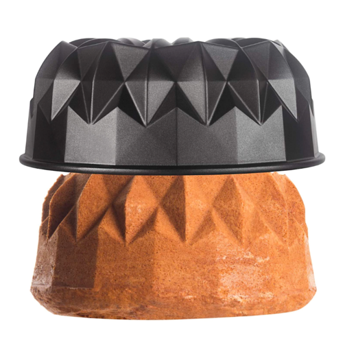 KAISER CAST ALUMINIUM MOULD - "GEOMETRIC BUNDT" 25 CM