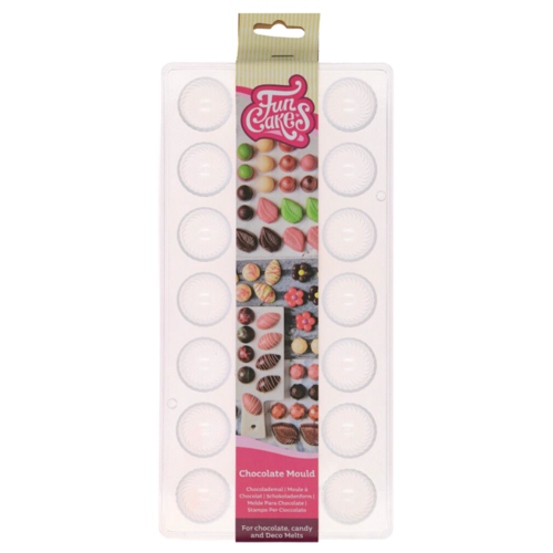 FUNCAKES CHOCOLATE MOULD - TWIST SWIRL