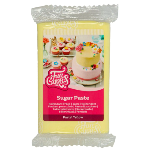 FUNCAKES FONDANT - PASTEL YELLOW 250 G