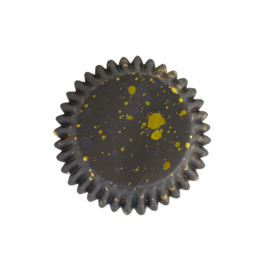 PME CUPCAKE CAPSULES - BLACK AND GOLD SPOTS
