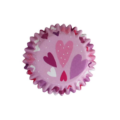 PME CUPCAKE CAPSULES - PINK HEARTS