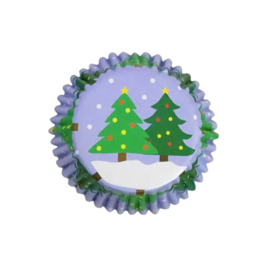 PME CUPCAKE CAPSULES - CHRISTMAS TREES