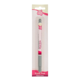 FUNCAKES EDIBLE PEN - SILVER GREY