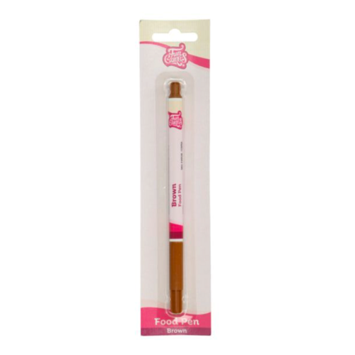 FUNCAKES EDIBLE PEN - BROWN