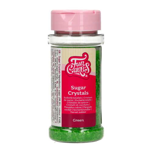 FUNCAKES SUGAR CRYSTALS - GREEN 80 G