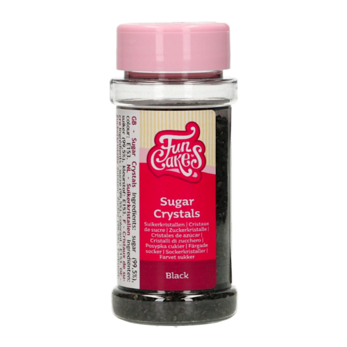 FUNCAKES SUGAR CRYSTALS - BLACK 80 G