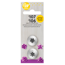 WILTON LEFT-HANDED NOZZLE SET - DROP FLOWER