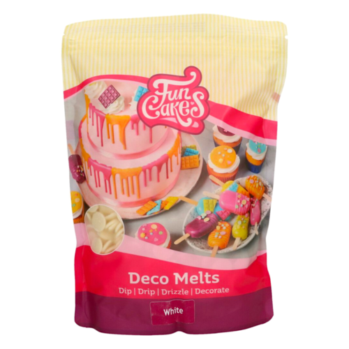 FUNCAKES DECO MELTS - WHITE 1 KG