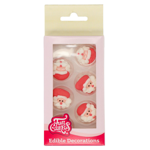 FUNCAKES SUGAR DECORATIONS - SANTA CLAUS