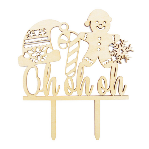 SCRAPCOOKING CAKE TOPPER - OH OH OH OH