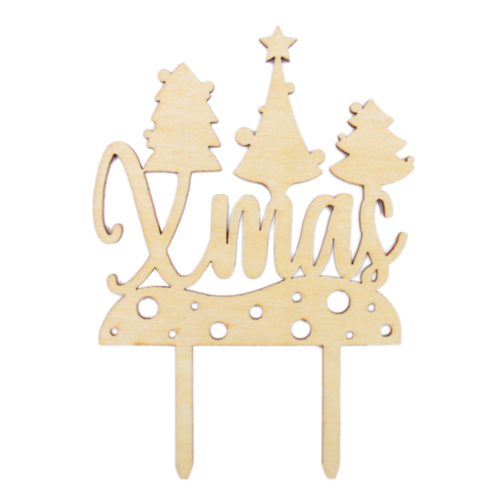 SCRAPCOOKING CAKE TOPPER -  "XMAS"