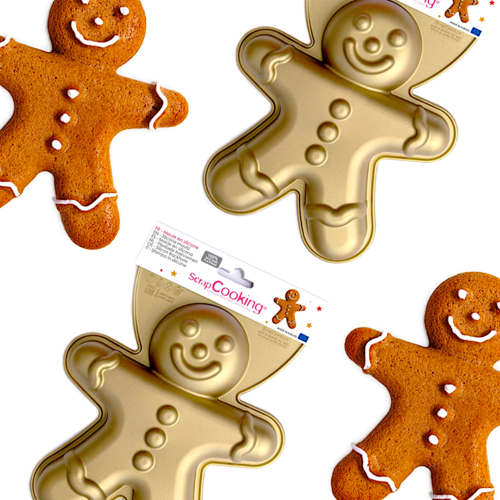 SCRAPCOOKING 3D SILICONE MOULD - GINGERBREAD MAN