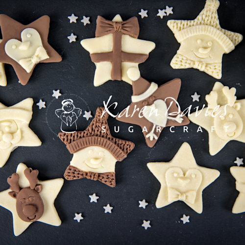 KAREN DAVIES SILICONE MOULD - CHRISTMAS STARS