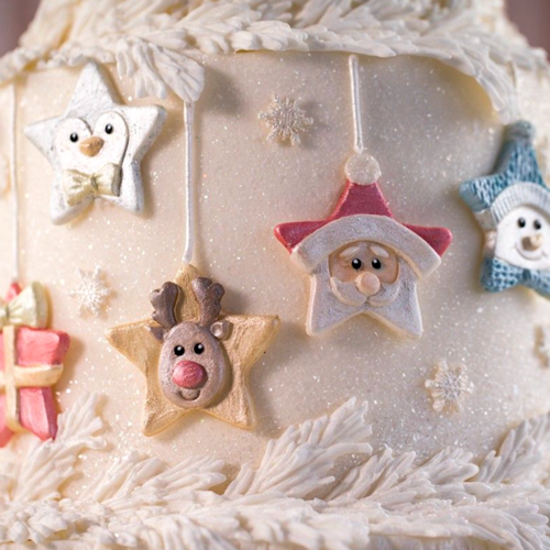 KAREN DAVIES SILICONE MOULD - CHRISTMAS STARS