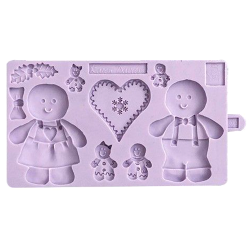 KAREN DAVIES SILICONE MOULD - GINGERBREAD MEN