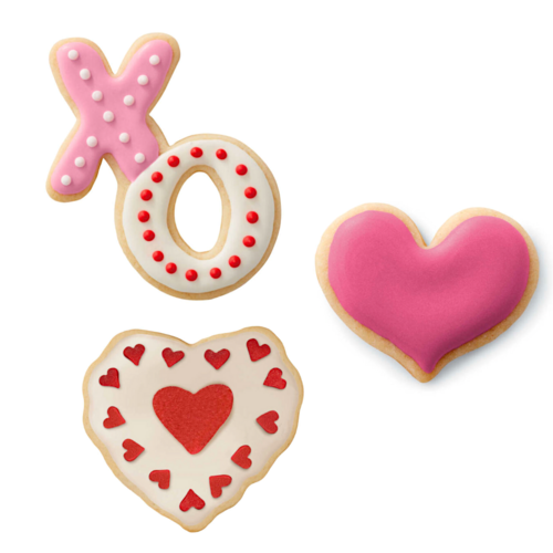 WILTON BISCUIT DECORATION SET - VALENTINE'S DAY