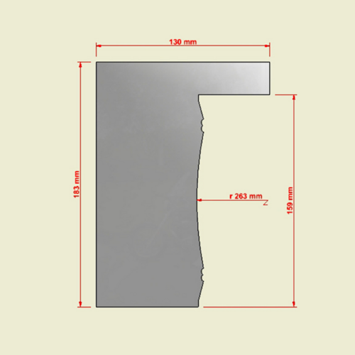 STAINLESS STEEL OUTLINE SCRAPER - BALAUSTRE N2