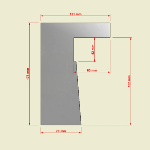 STAINLESS STEEL OUTLINE SCRAPER - INCLINED POT N1