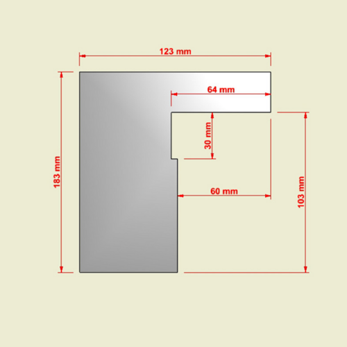 STAINLESS STEEL OUTLINE SCRAPER - CYLINDRICAL POT N2