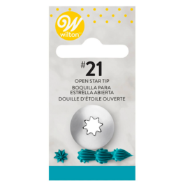 WILTON NOZZLE #21 - OPEN STAR