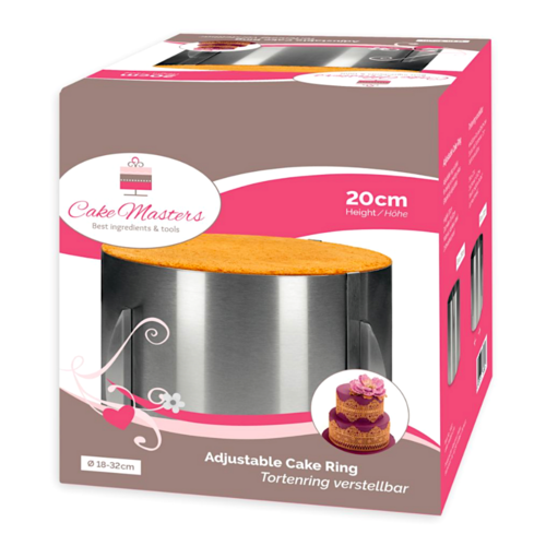 CAKE MASTERS ADJUSTABLE ROUND CAKE PAN - 20 CM