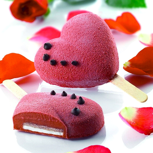 SILIKOMART SILICONE MOULD FOR ICE CREAM "MINI HEART"