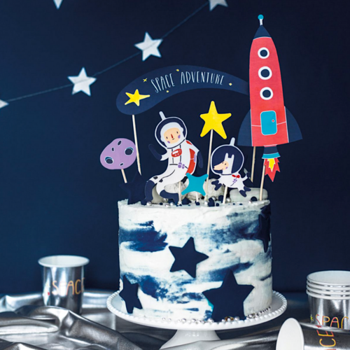 PARTYDECO CAKE TOPPER - SPACE ADVENTURE