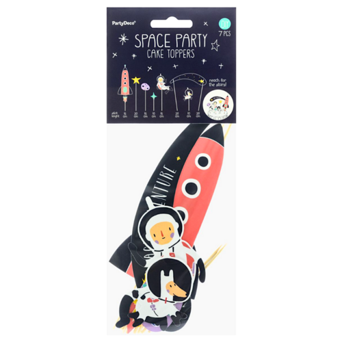 PARTYDECO CAKE TOPPER - SPACE ADVENTURE