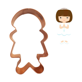 "CUTTERS PEPE" COPPER BISCUIT CUTTER - COMMUNION GIRL