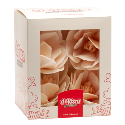 DEKORA WAFER DECORATIONS - WHITE MAGNOLIA