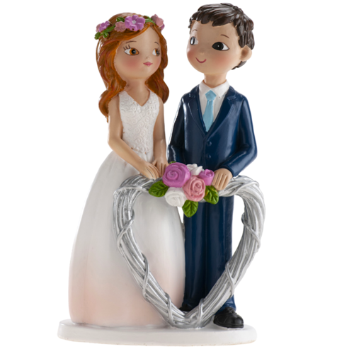 DEKORA CAKE FIGURE - HEART COUPLE