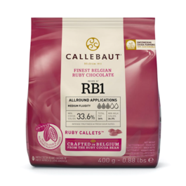 CALLEBAUT RUBY CHOCOLATE CALLETS 400 G