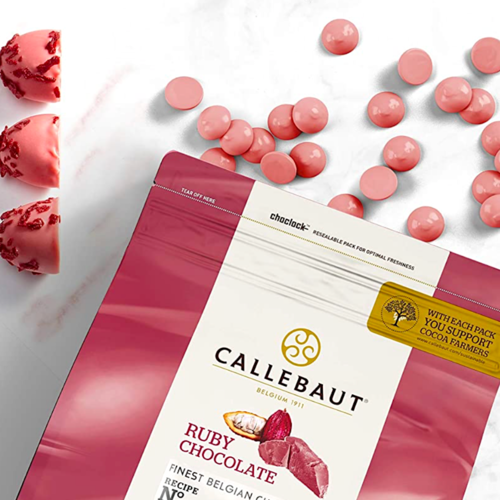 CALLEBAUT RUBY CHOCOLATE CALLETS 400 G