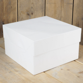 FUNCAKES WHITE CAKE BOX - 25 CM