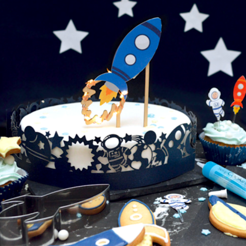 SCRAPCOOKING CAKE TOPPER - LED ROCKET