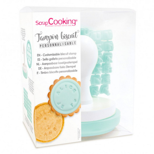 SCRAPCOOKING - COOKIE STAMP WITH CUSTOMISABLE PAD