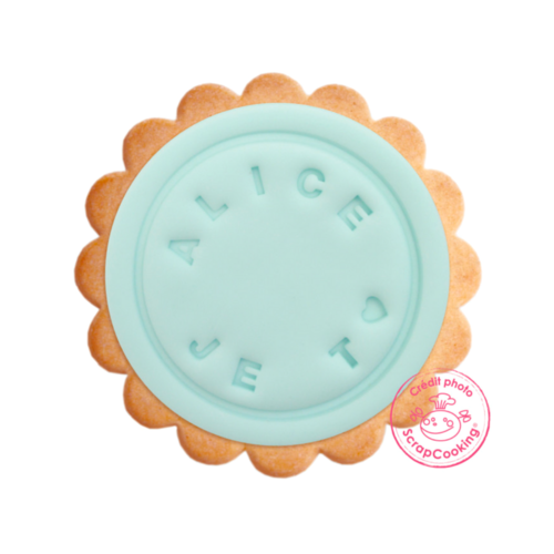SCRAPCOOKING - COOKIE STAMP WITH CUSTOMISABLE PAD