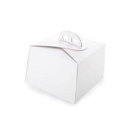 WHITE CAKE BOX "RIO" - 20 CM