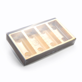 "DENVER" BOX WITH TRANSPARENT LID  - 12 CHOCOLATES