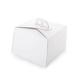 WHITE CAKE BOX "RIO" - 20 CM