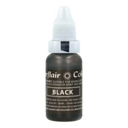 SUGARFLAIR LIQUID DYE - BLACK (14 ML)