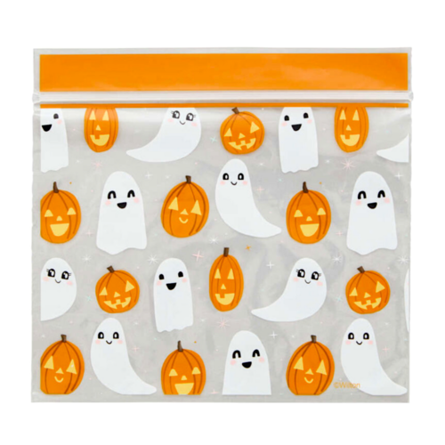 WILTON CANDY BAGS WITH ZIP CLOSURE - GHOSTS (20 U)