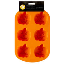 WILTON SILICONE MOULD - HALLOWEEN PUMPKINS