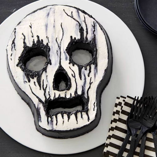 WILTON STEEL BAKING PAN - SKULL