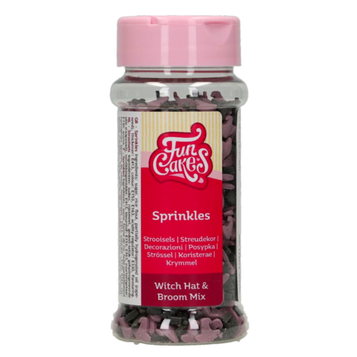 FUNCAKES SPRINKLES - WITCHES HAT AND BROOM (55 G)