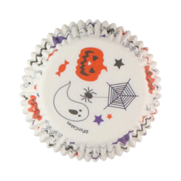 FUNCAKES CUPCAKES CAPSULES - HALLOWEEN (WHITE)