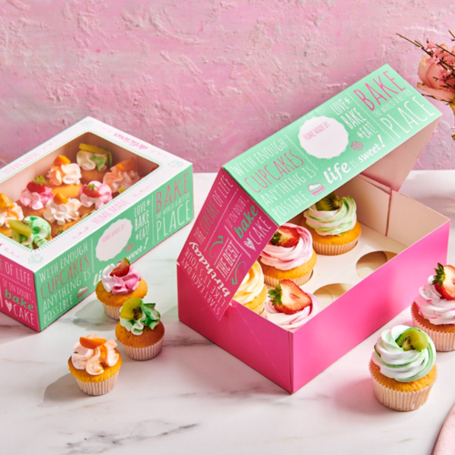 FUNCAKES CUPCAKE BOX SET - "QUOTES" DESIGN